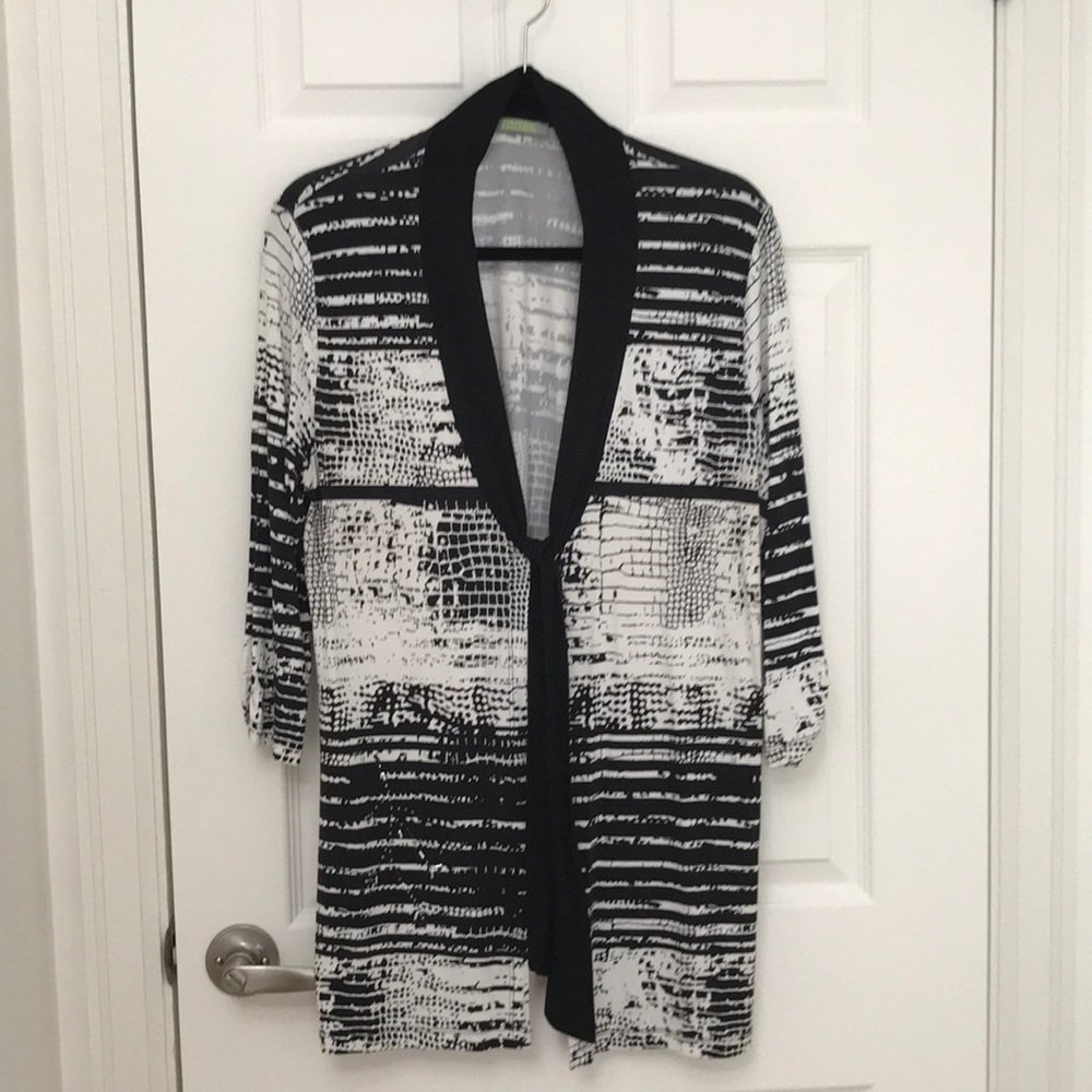 Jersey Cardigan with tie Sz 16